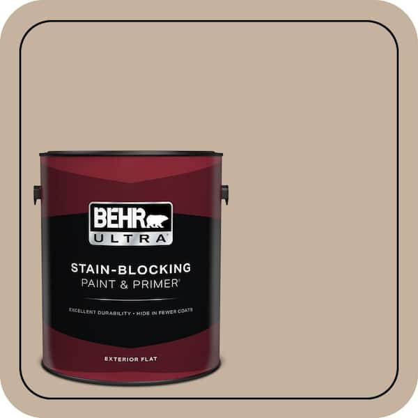 BEHR ULTRA 1 gal. #ECC-20-1 Canyon View Flat Exterior Paint & Primer