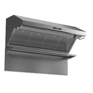 Savona 60 in. Stainless Steel Wall Mount Range Hood with Hybrid Filters and Back Splash