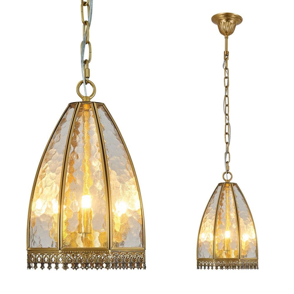 Home Lighting 40W 3-Light Antique Brass Chandelier Vintage Pendant Light Glass Pendant Lights for Bedroom price history on PriceWatchPro