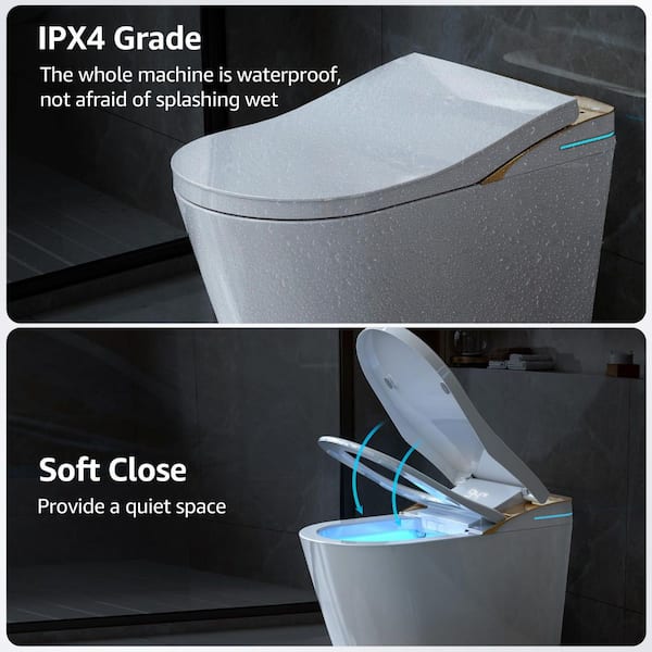 Yulika Smart Bidet Toilet with Heated Seat and LED Display - DJ-K1