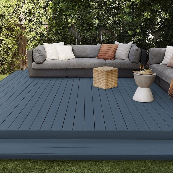 BEHR DECKplus 1 gal. #PPU14-19 English Channel Solid Color