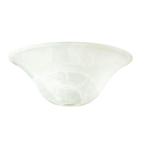 White Alabaster Torchiere Glass Shade, Glass Torchiere Floor Lamp Shades Replacement Parts