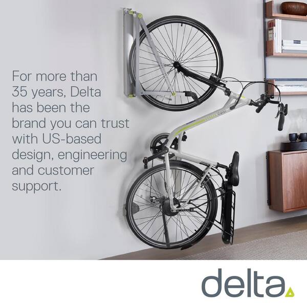 Delta 1-Bike Pivot Bike Rack Fully Adjustable Steel Bike Hook Swivels To  Save Space UR1000 - The Home Depot