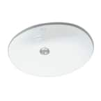 Ruvati 16 in. x 13 in. Oval Undermount Vanity Bathroom Porcelain ...