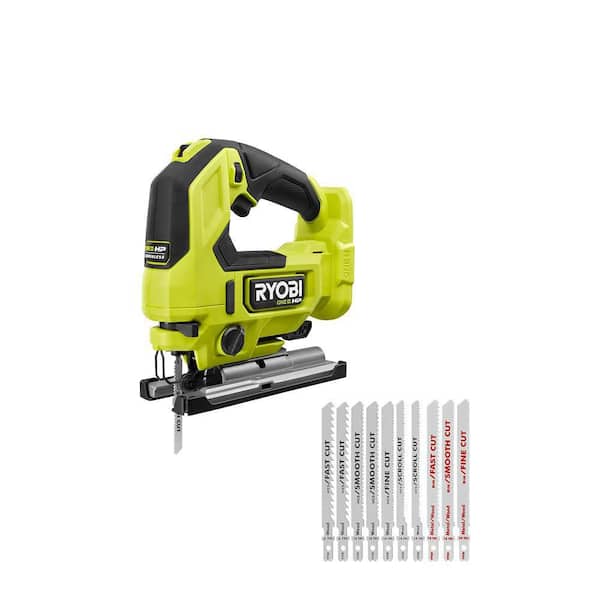 RYOBI ONE+ HP 18V Brushless Cordless Jig Saw (Tool Only) with All