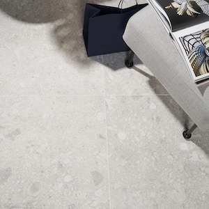 Rizzo 2.0 Silver 23.54 in. x 23.54 in. Matte Porcelain Floor and Wall Tile (11.62 sq. ft./Case)