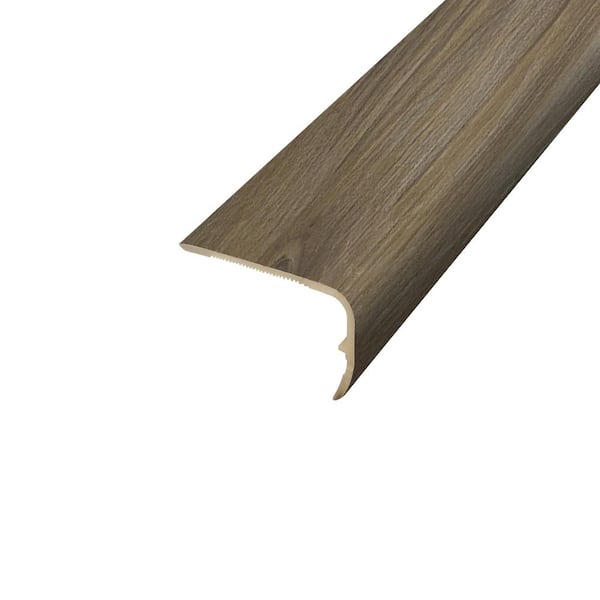 PERFORMANCE ACCESSORIES Gray Sky Walnut 9.39 mm. Thick x 1.88 in. Wide x 78.7 in. Length Vinyl Stair Nose Molding