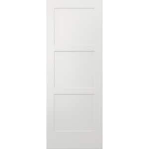 36 in. x 96 in. Birkdale White Paint Smooth Hollow Core Molded Composite Interior Door Slab