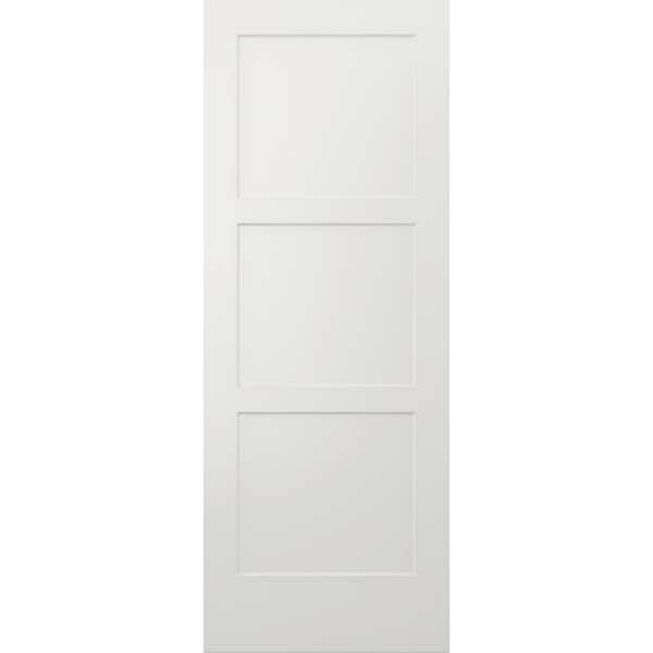 JELD-WEN 36 in. x 96 in. Birkdale White Paint Smooth Solid Core Molded Composite Interior Door Slab