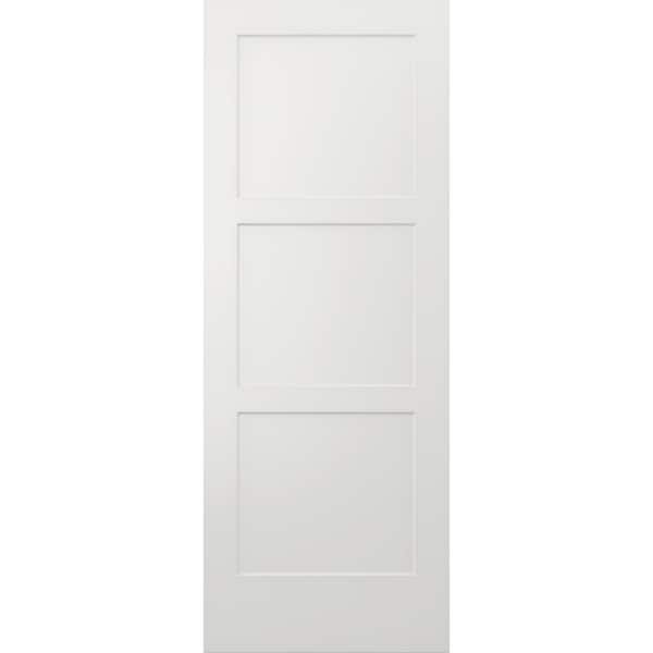 36 in. x 96 in. Birkdale White Paint Smooth Solid Core Molded Composite Interior Door Slab