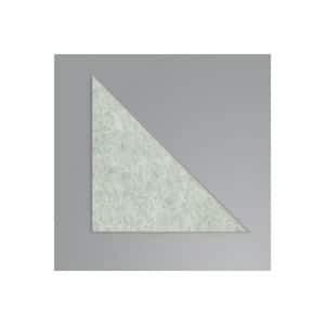 White Triangles Acoustical Peel and Stick Tiles (Set of 8)