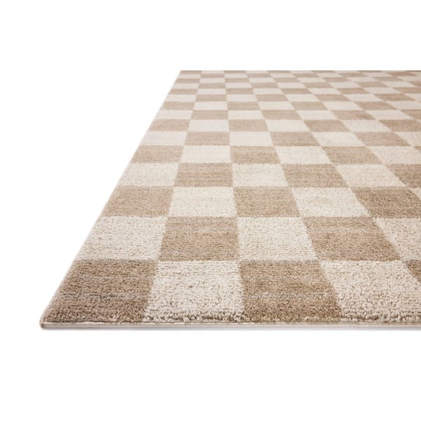 Chris Love Julia Calvin Pebble/Ivory 6 ft. 3 in. x 9 ft. 6 in. Contemporary Area Rug