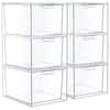 Sorbus Stackable Acrylic Drawers - Clear Make Up Organizers for Vanity MUP-DW6-S