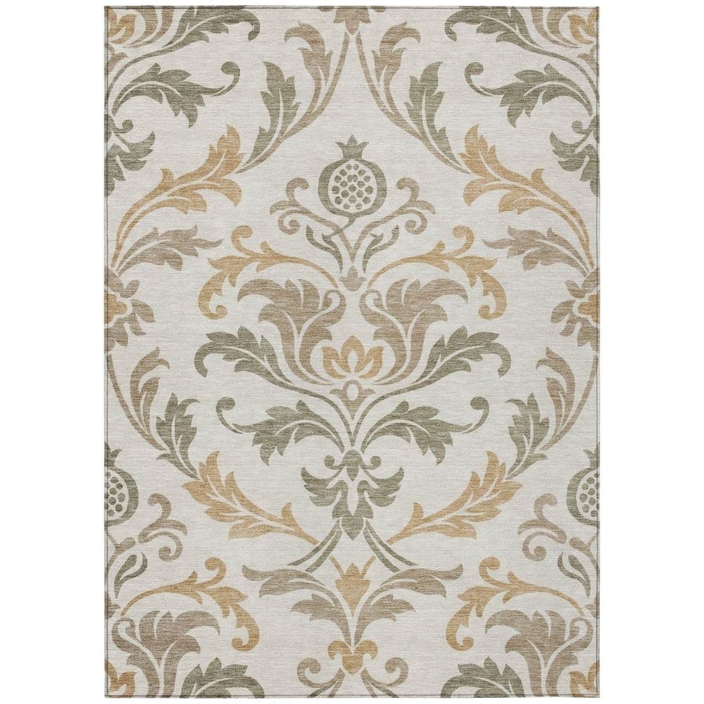 Chantille Machine Washable Indoor/Outdoor Abstract ACN2968 Ivory 3 ft. x 5 ft. Area Rug price history on PriceWatchPro