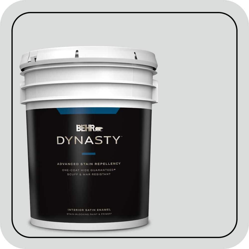 5 gal. #PPL-65 Silver Charm Satin Enamel Interior Stain-Blocking Paint & Primer price history on PriceWatchPro