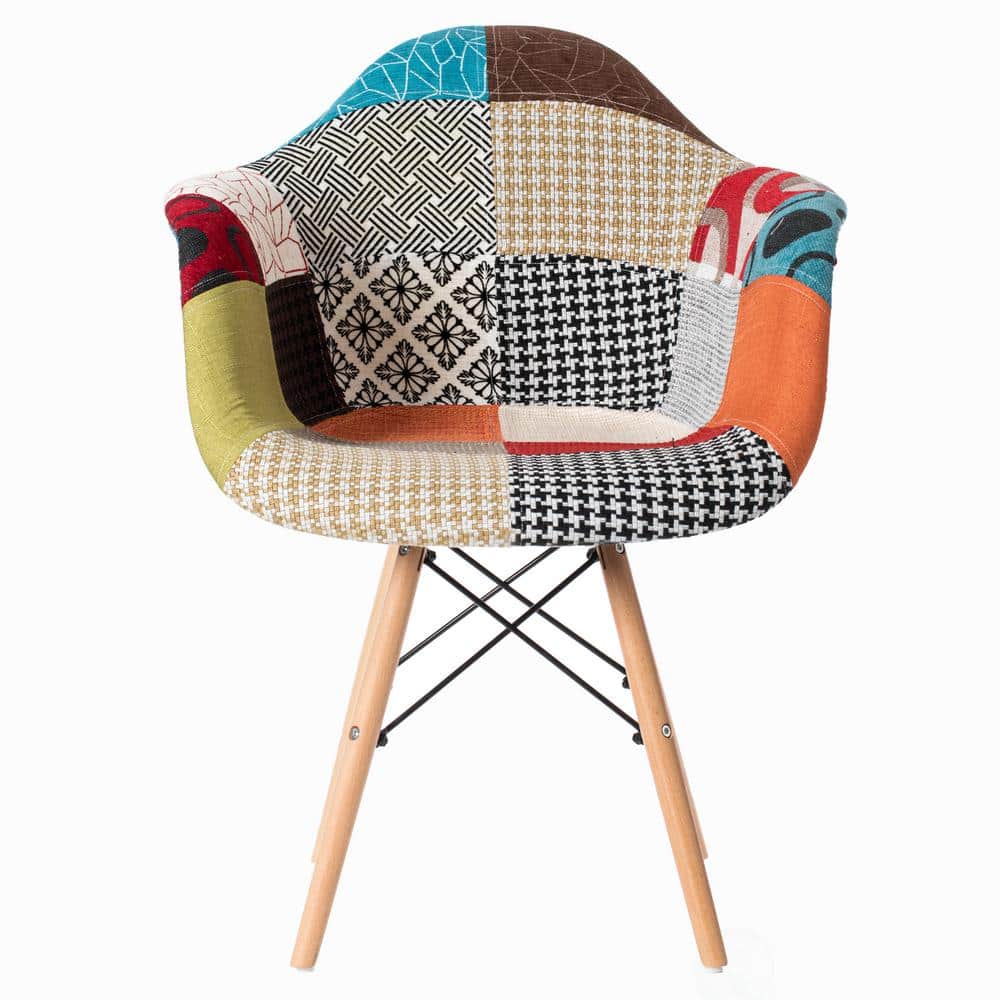 Parsons High Black Wood Side Chair with Ergonomic Design