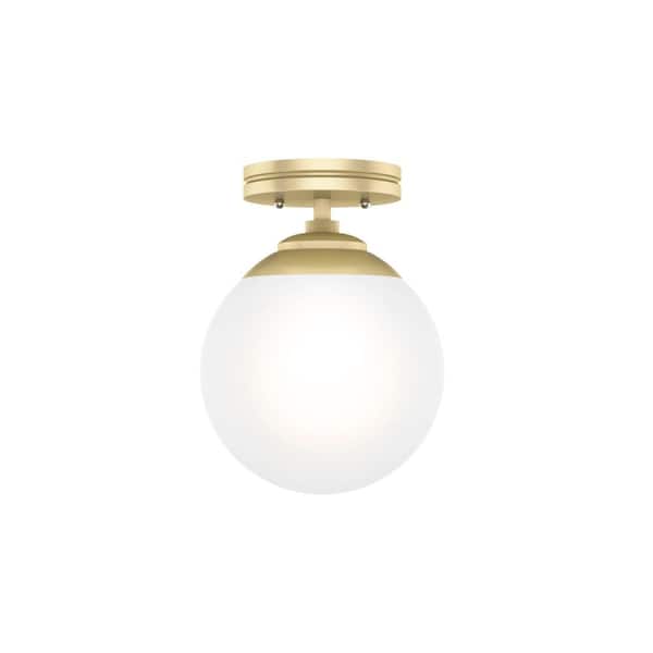 Hepburn 1 Light Modern Gold Brass Flush Mount Bedroom Light
