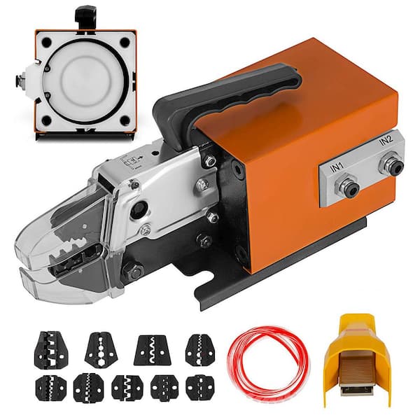 Pneumatic Crimping Tool Am-10, Air Powered Wire Terminal Crimping Machine Crimping Up To 16mm2, Pneumatic Crimper Plier