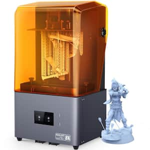 12K Model Effect UV Resin Photocuring 3D Printer with 5X Faster Printing Speed, Resin Pump Activated Carbon Filter