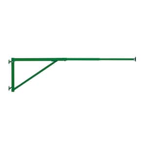 12 ft. x 3 ft. Green Metal Barrier Fence Gate