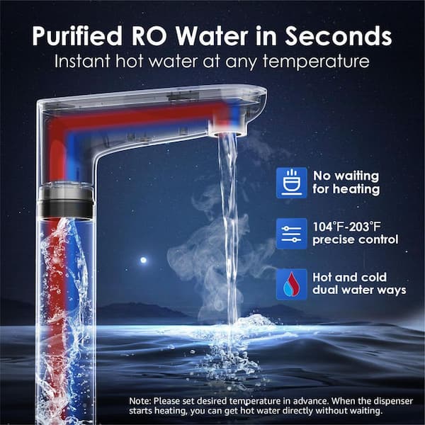 Waterdrop K6 5-Stage Under-Sink Reverse Osmosis Instant Hot Water