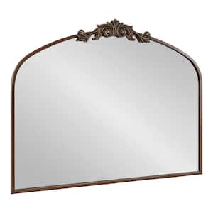 Arendahl 36.00 in. x 28.50 in. Bronze Arch Framed Glam Decorative Wall Mirror