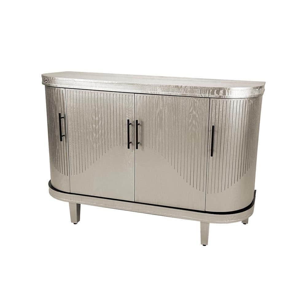 47.24 in. W x 15.75 in. D x 32.28 in. H Bathroom White Linen Cabinet