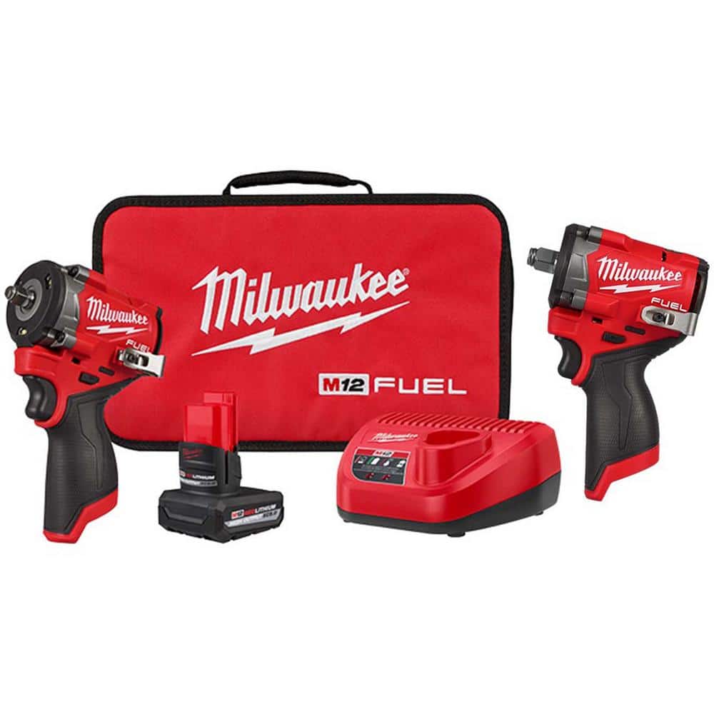 Milwaukee M12 FUEL 12V Li-Ion Brushless Cordless Stubby 3/8 in