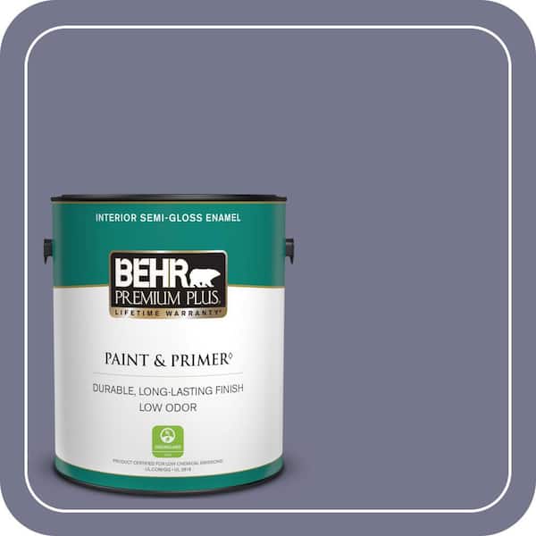 BEHR PREMIUM PLUS 1 gal. #630F-5 Vintage Semi-Gloss Enamel Low Odor Interior Paint & Primer