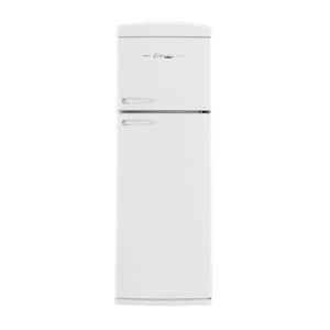 Galanz 24 in. 12 cu. ft. Retro Top Freezer Refrigerator Milkshake