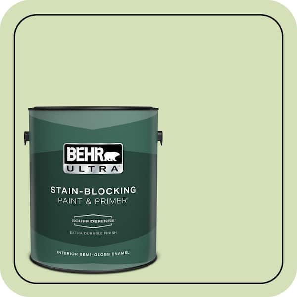 BEHR ULTRA 1 gal. #MQ4-45 Spring Glow Extra Durable Semi-Gloss Enamel Interior Paint & Primer