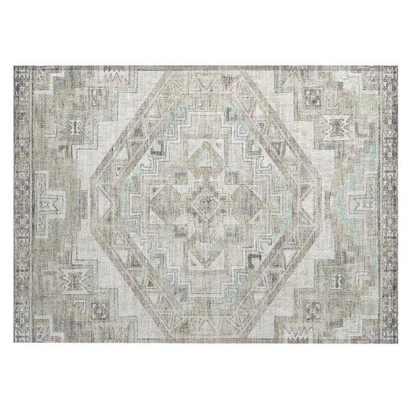 Chantille Machine Washable Indoor/Outdoor Abstract ACN2794 Ivory 3 ft. x 4 ft. Area Rug