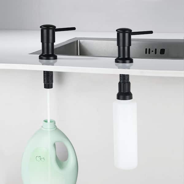 Sink Mount Soap Dispenser in Matte Black