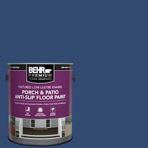 1 gal. #S-H-580 Navy Blue Textured Low-Lustre Enamel Interior/Exterior Porch and Patio Anti-Slip Floor Paint