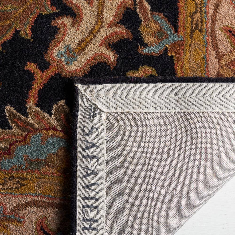 Hand-Tufted Black and Beige Wool Runner Rug, 2'3" x 10'