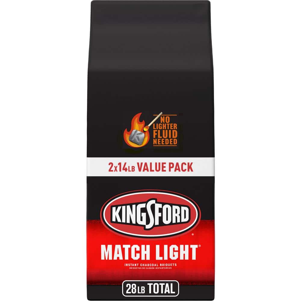 Indvending Uluru Bliv Kingsford 14 lbs. Match Light Instant BBQ Smoker Charcoal Grilling  Briquettes (2-Pack) 4460032160 - The Home Depot