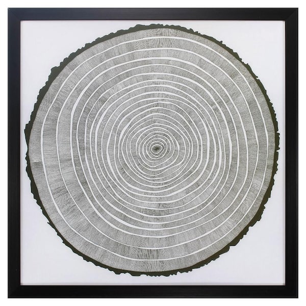 HomeRoots Victoria Tree 1 Piece Framed Nature Art Print 26 in. x 26 in.
