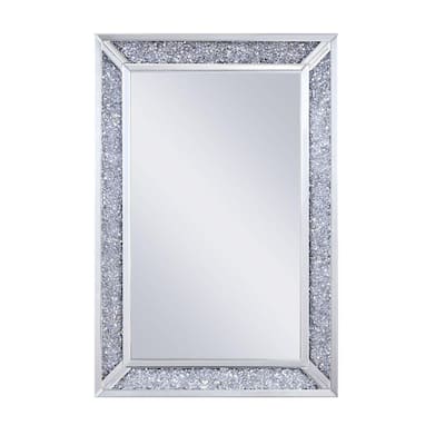 Large Rectangle Clear/ Silver Modern Mirror (47.24 in. H x 3.11 in. W)