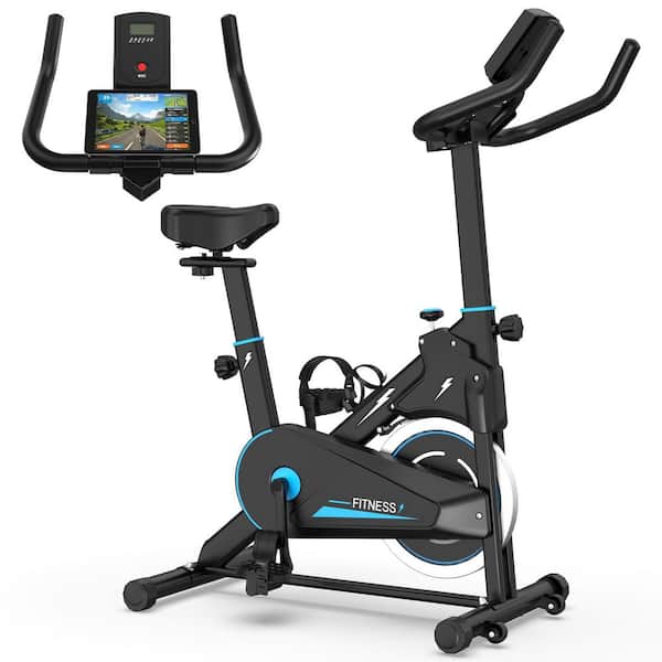 Indoor Exercise Bike, Stationary Cycling Bike with Comfortable Seat and Handlebars, Stable Base