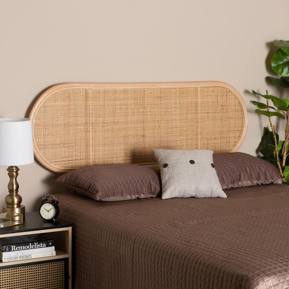 Natural Rattan Bohemian Queen Size Standalone Headboard