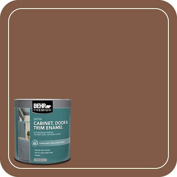 BEHR PREMIUM 1 qt. #SC-110 Chestnut Satin Enamel Interior/Exterior