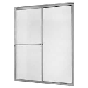 Tides 44 in. to 48 in. x 70 in. H Framed Sliding Shower Door in Silver and Rain Glass