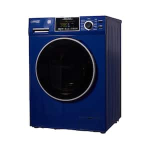 1.9 cu. ft. Convertible Washer Dryer Combo Sanitize Allergen Cycle 1400 RPM in Midnight Blue