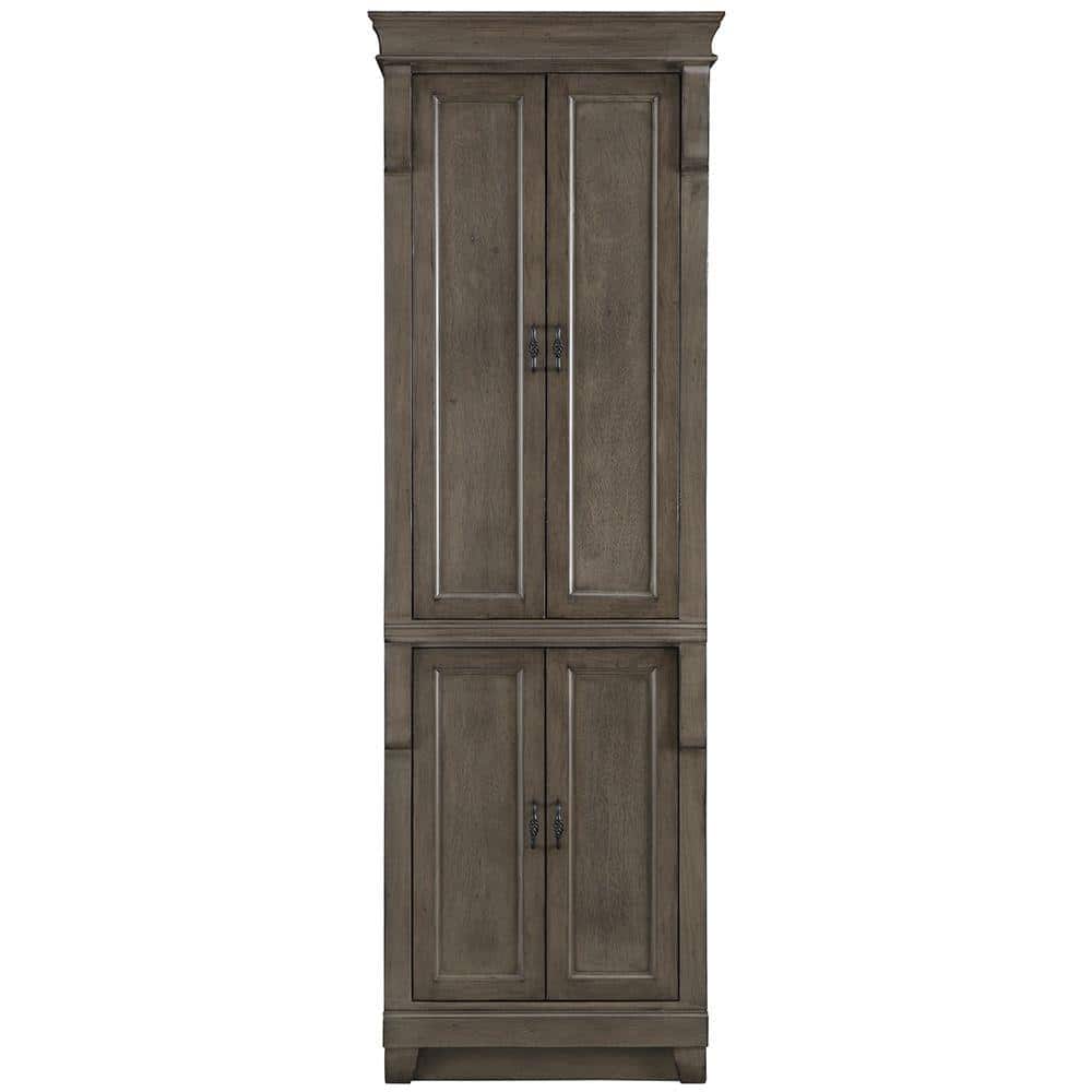 Home Decorators Collection Naples 24 in. W x 17 in. D x 74 in. H Gray ...