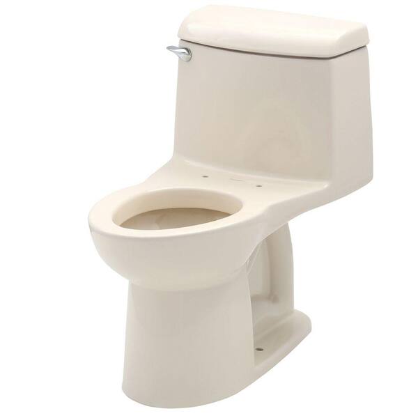 American Standard Champion 4 1-piece 1.6 GPF Single Flush Tall Height Elongated Toilet in Bone