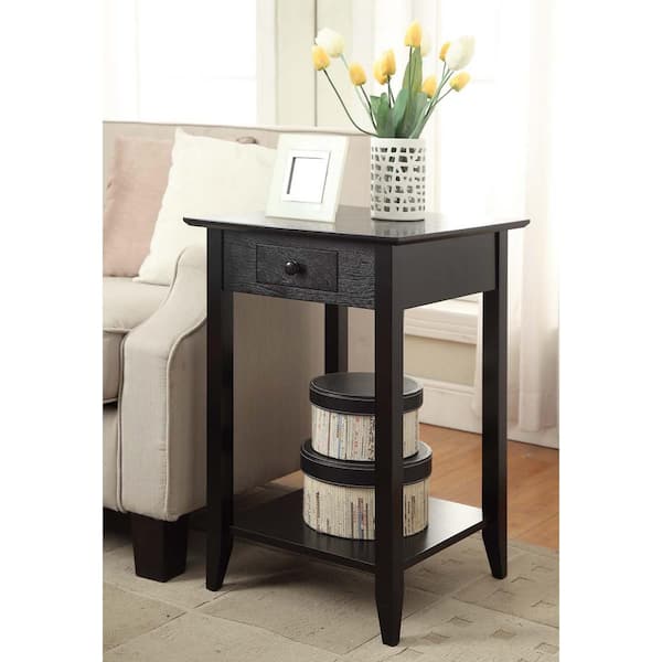Convenience Concepts American Heritage Black End Table
