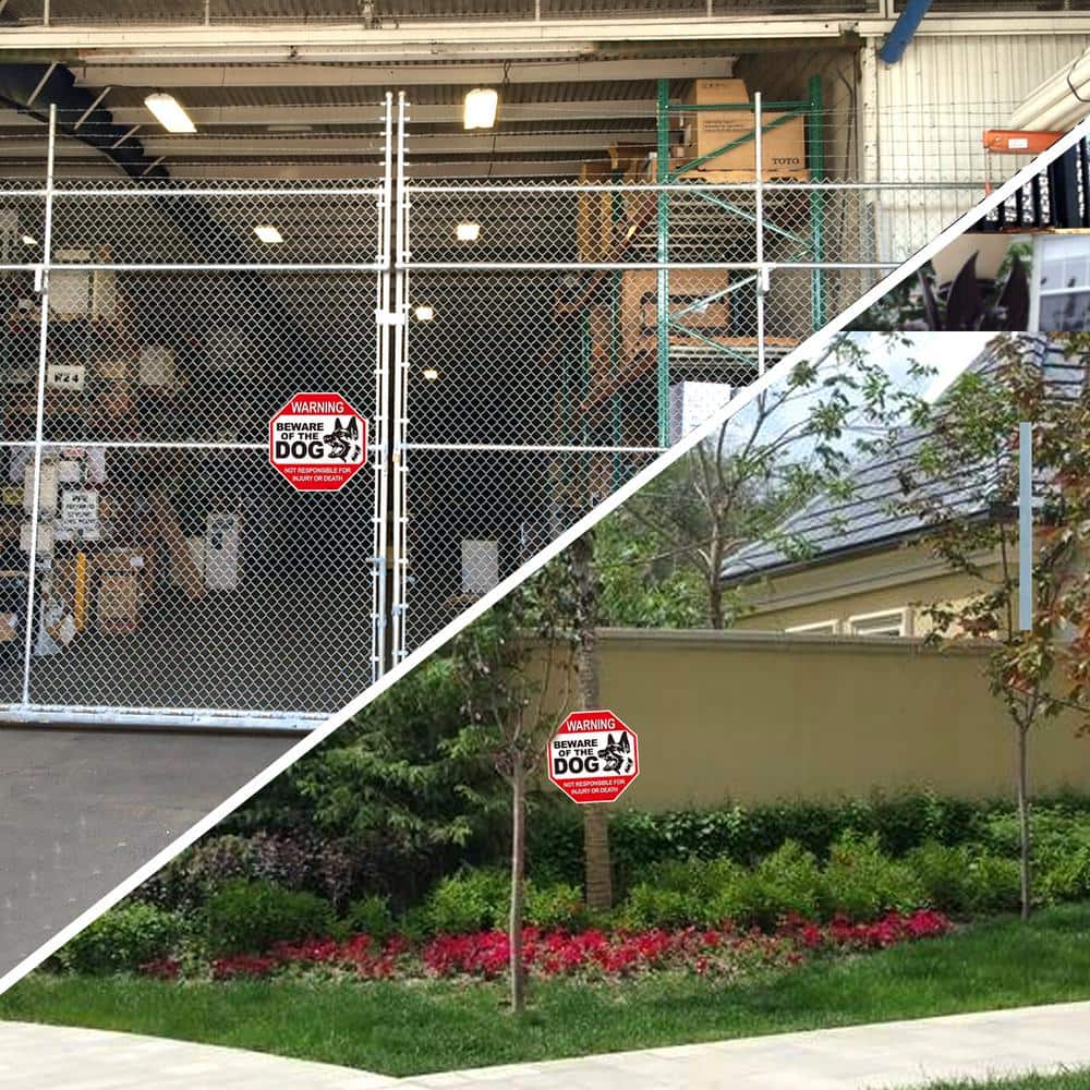 Beware of the Dog, No Responsible for Injury or Death Aluminum Warning Dog Sign