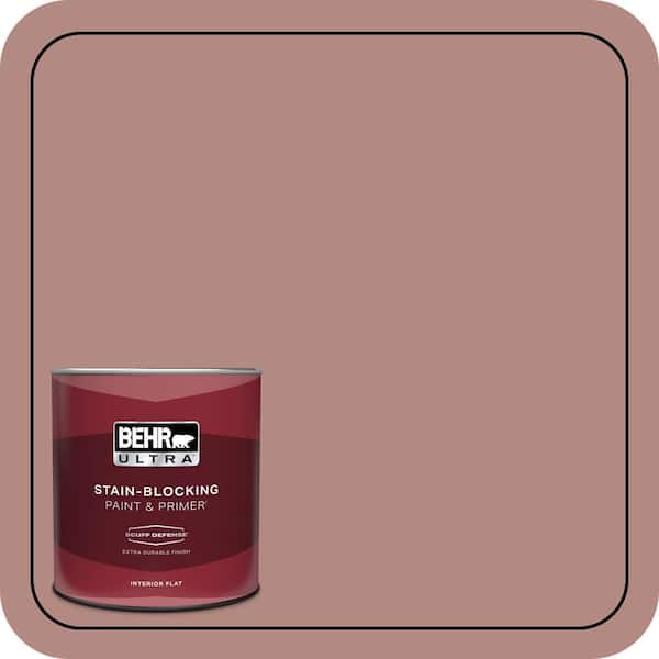 BEHR ULTRA 1 qt. #190F-4 Warm Comfort Extra Durable Flat Interior Paint & Primer