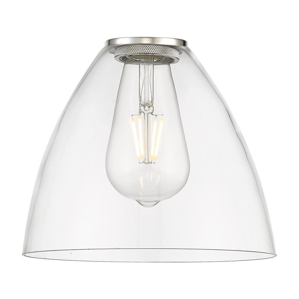 Clear Glass and Chrome Mini Pendant Light