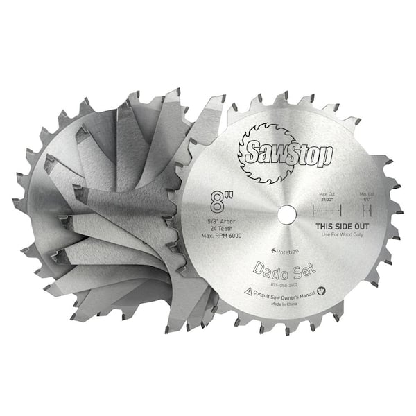 SawStop 8 in. Premium Dado Set BTS-DS8 
